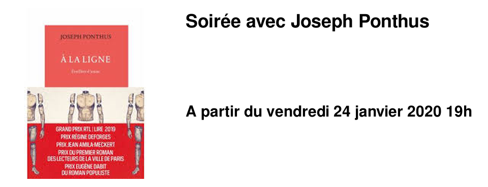 Soir�e avec Joseph Ponthus
