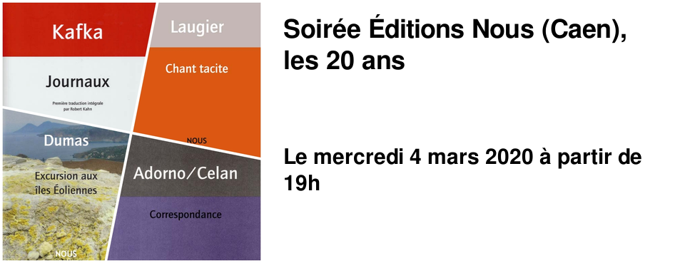 Soir�e �ditions Nous (Caen), les 20 ans
