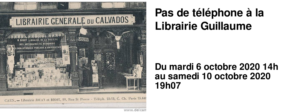 Pas de t�l�phone � la Librairie Guillaume
